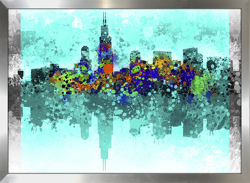 Chicago Skyline Abstract